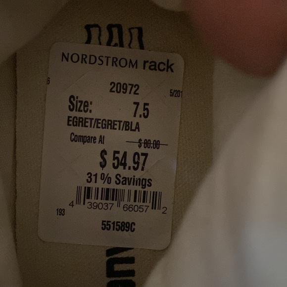 Women’s Converse All Star Ivory metallic high tops 7.5 - Picture 7 of 7